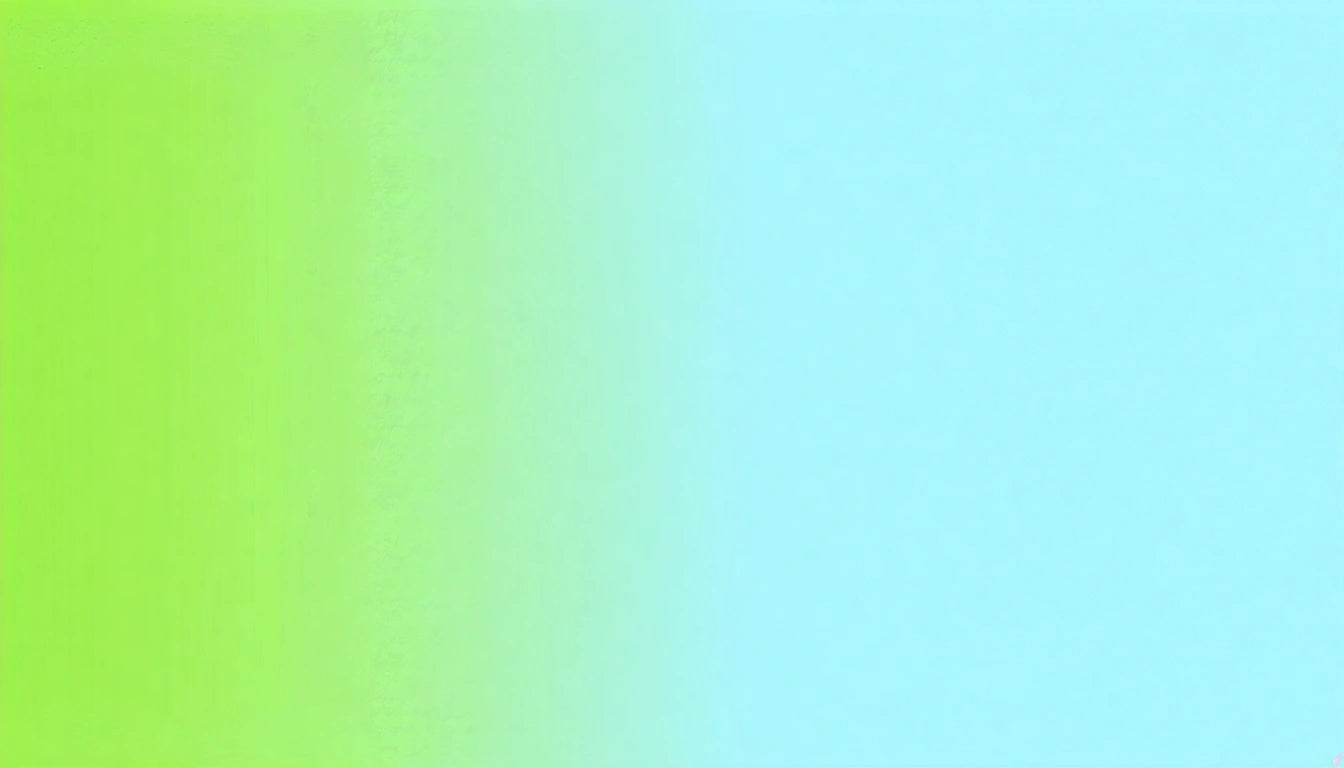 Gradient background transitioning from light green on the left to light blue on the right