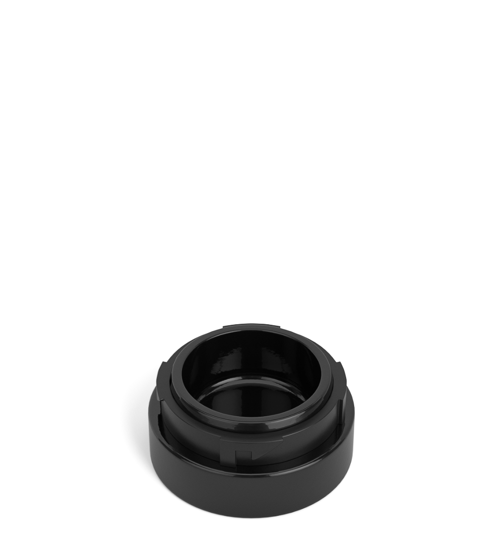 POLLEN GEAR | Palm N Turn Black Glass Concentrate Jar | 38mm - 5mL - 400 Count