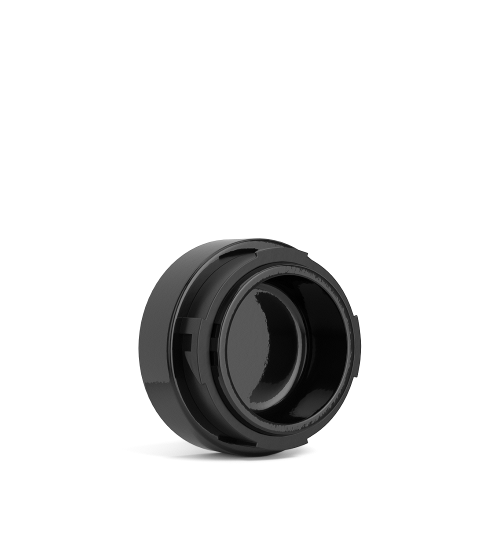 POLLEN GEAR | Palm N Turn Black Glass Concentrate Jar | 38mm - 5mL - 400 Count