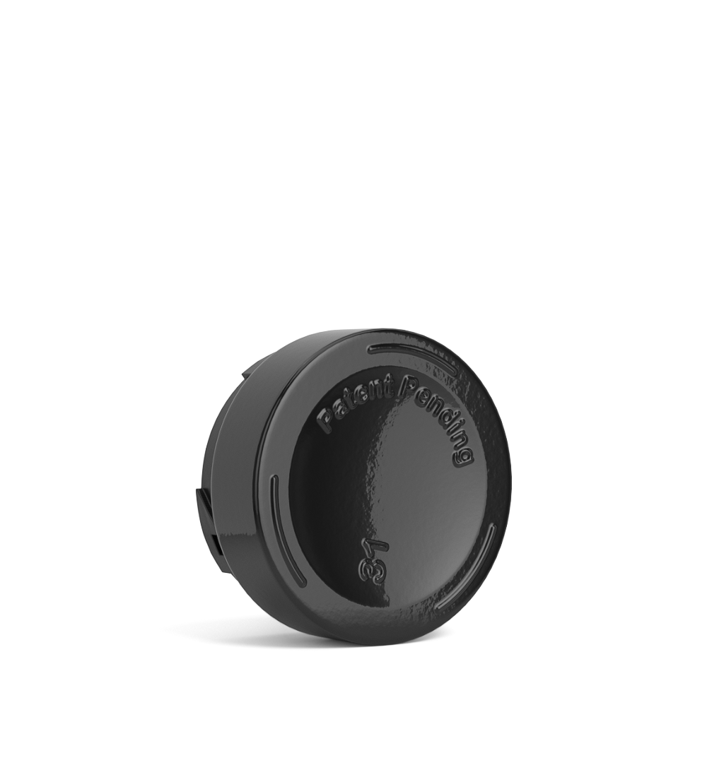 POLLEN GEAR | Palm N Turn Black Glass Concentrate Jar | 38mm - 5mL - 400 Count