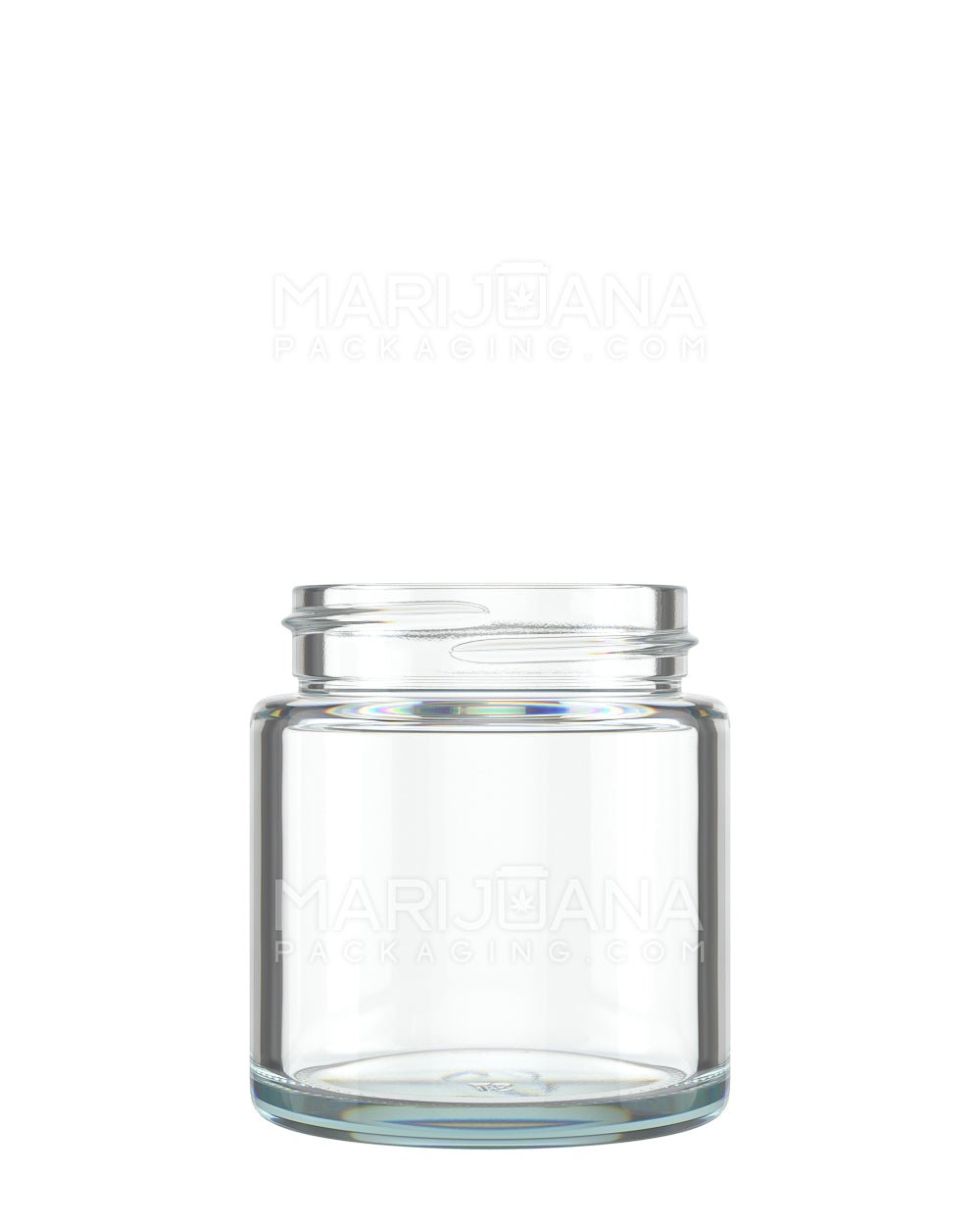 POLLEN GEAR Flush V2 Rounded Base Clear Glass Jars | 48mm - 3oz | Sample