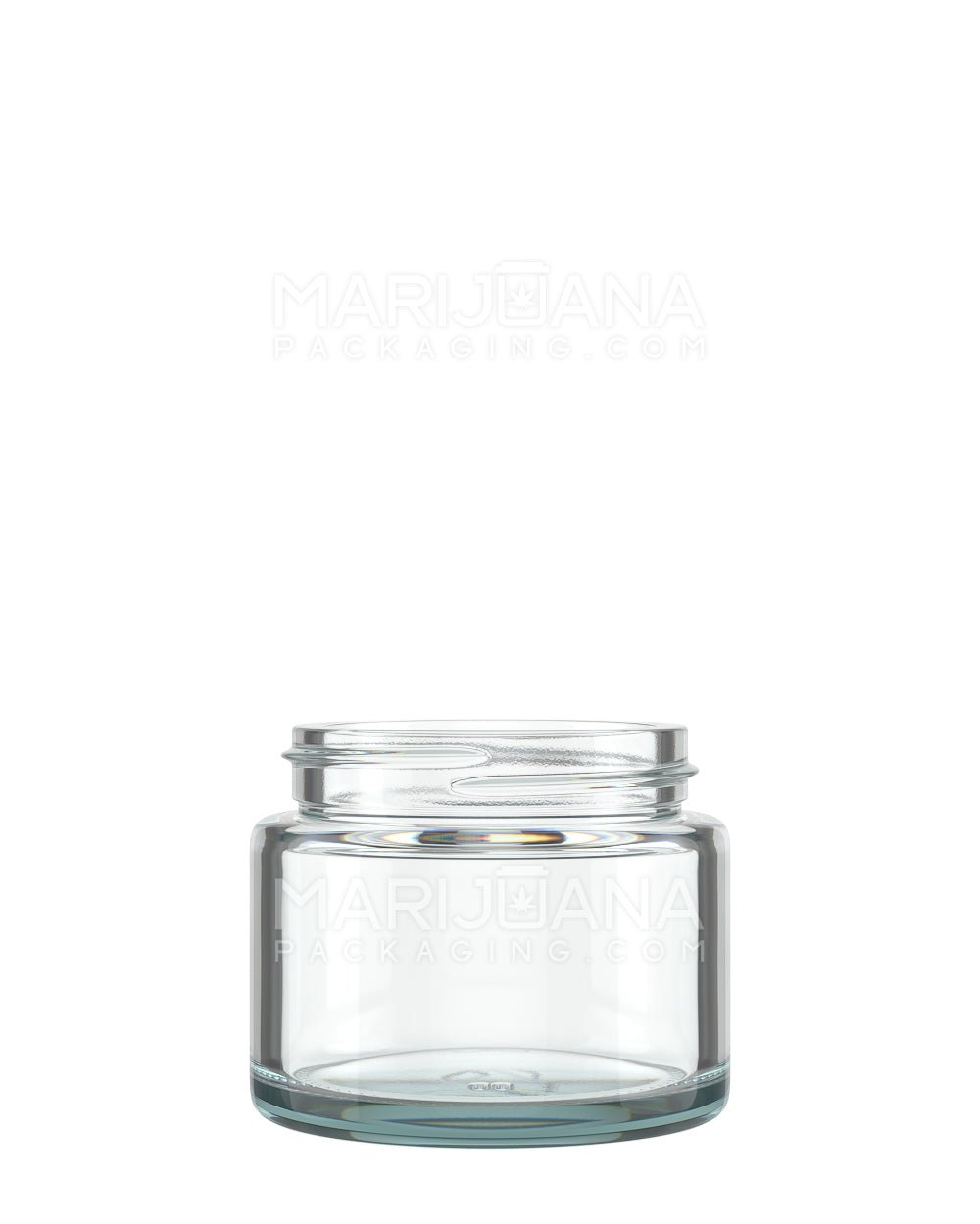 POLLEN GEAR Flush V2 Rounded Base Clear Glass Jars | 48mm - 2oz | Sample