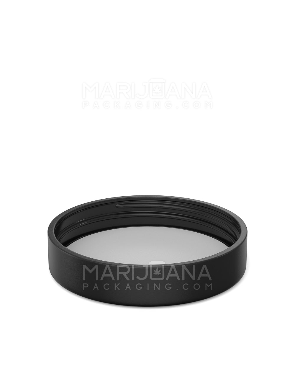 POLLEN GEAR | Child Resistant Wide Mouth Push Down & Turn Plastic Caps w/ Pressure Seal Liner | 66mm - Matte Black - 540 Count