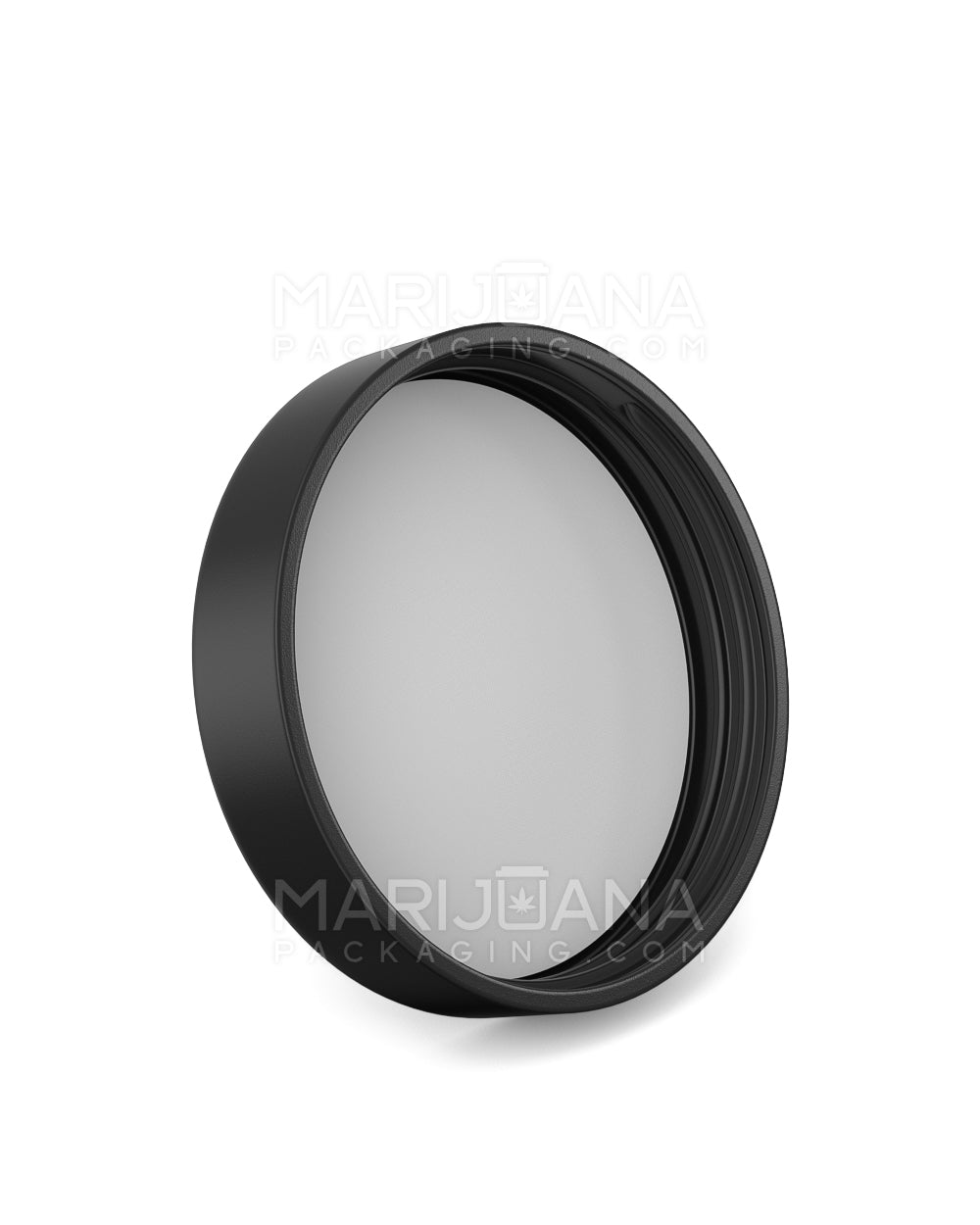 POLLEN GEAR | Child Resistant Wide Mouth Push Down & Turn Plastic Caps w/ Pressure Seal Liner | 66mm - Matte Black - 540 Count