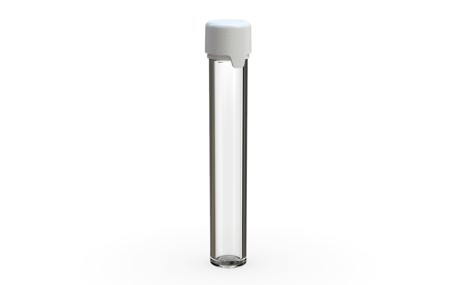 CHUBBY GORILLA | Child Resistant Clear Plastic Aviator Pre-Roll Tubes w/ White Cap | 25mm - 115mm - 400 Count
