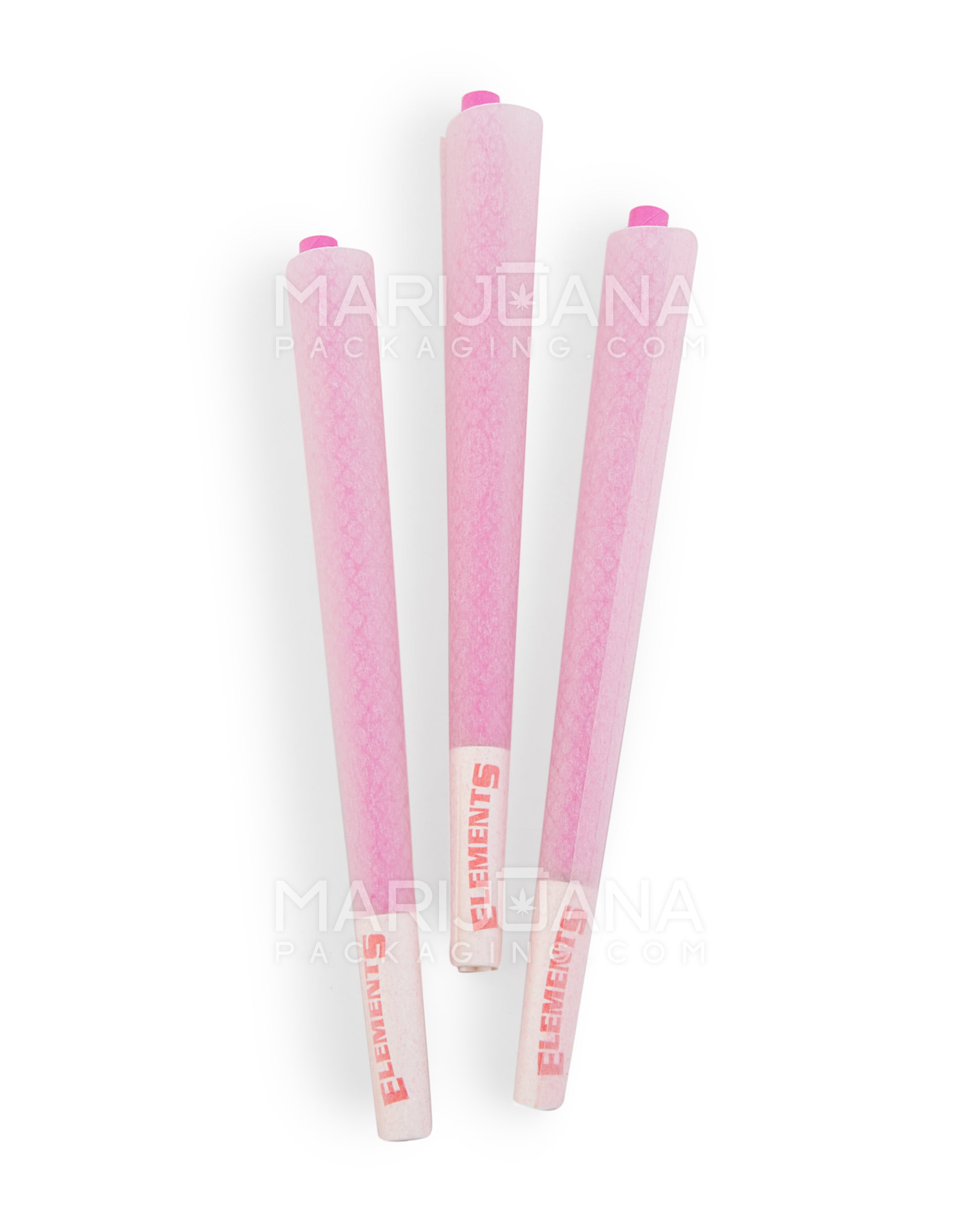 ELEMENTS | 'Retail Display' King Size Ultra Thin Pre-Rolled Cones | 109mm - Pink Rice Paper - 32 Count - 3