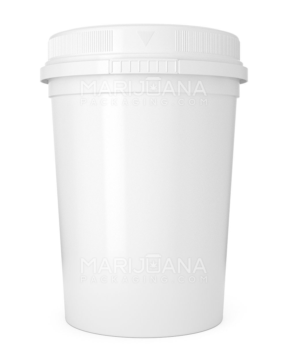 Child Resistant White Plastic Container | 16oz - 128 Dram | Sample