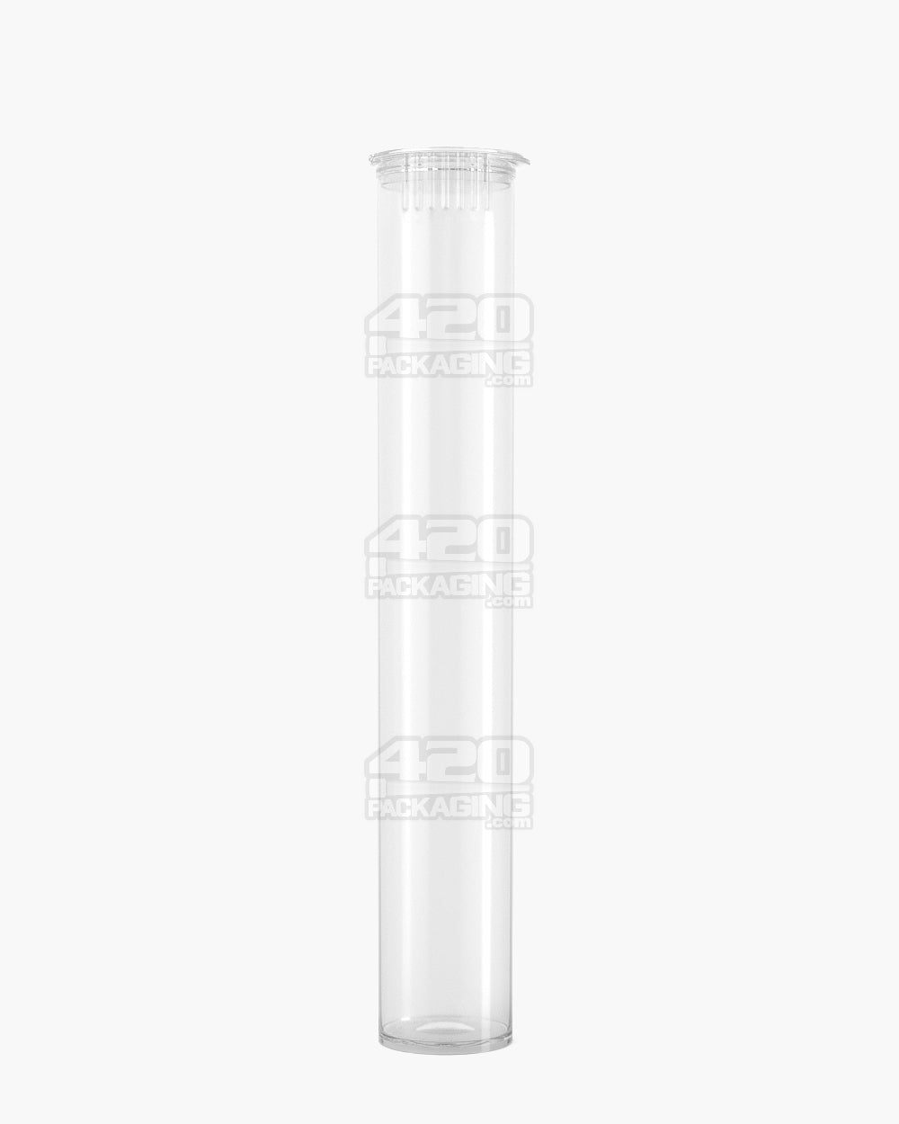 POLLEN GEAR | Child Resistant Pop Top Plastic Snap Cap Pre-Roll Tubes | 116mm - Clear - 1008 Count