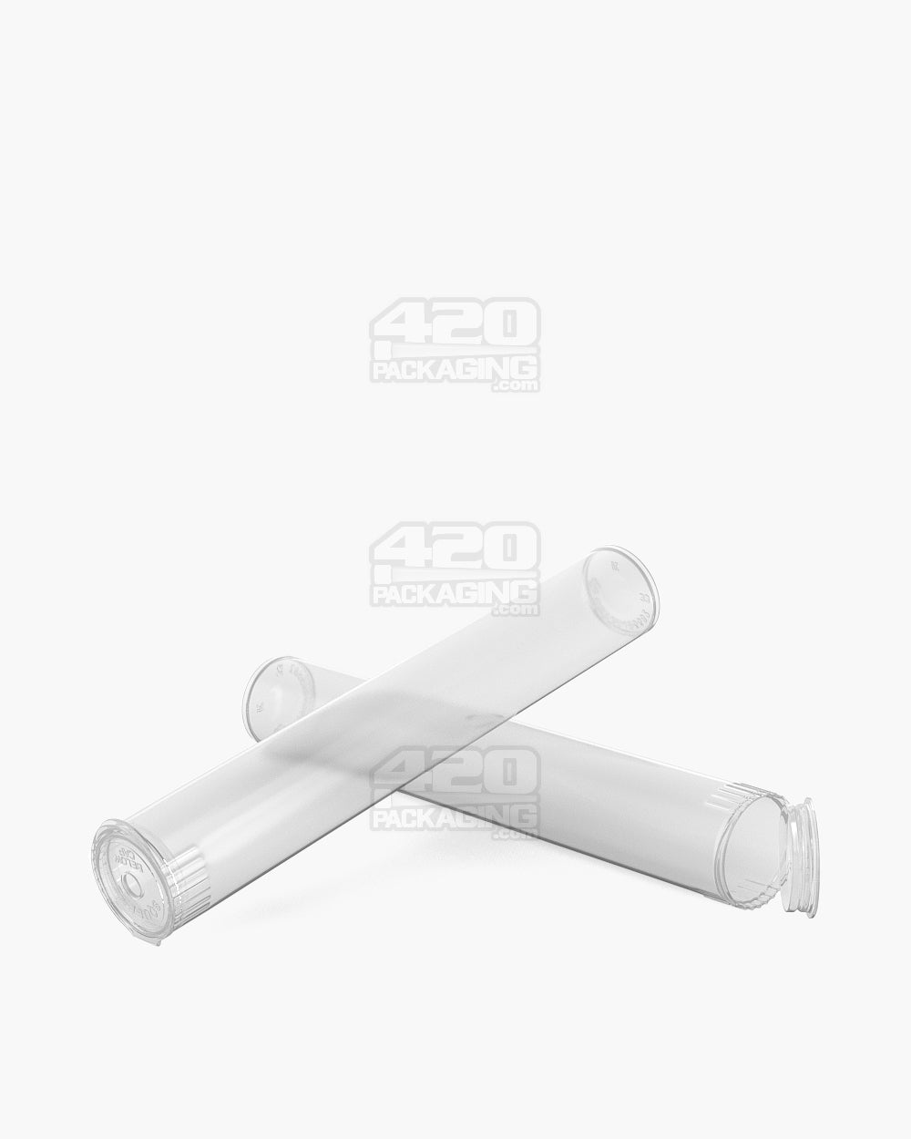 116mm Pollen Gear Clear Transparent Child Resistant Pop Top Plastic Snap Cap Pre-Roll Tubes 1008/Box - 8
