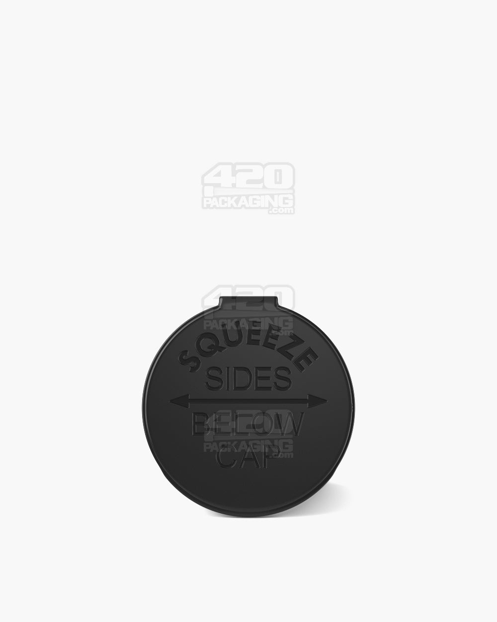 POLLEN GEAR | Child Resistant KSC Opaque Black Pop Top Bottles | 19dr - 3.5g - 416 Count
