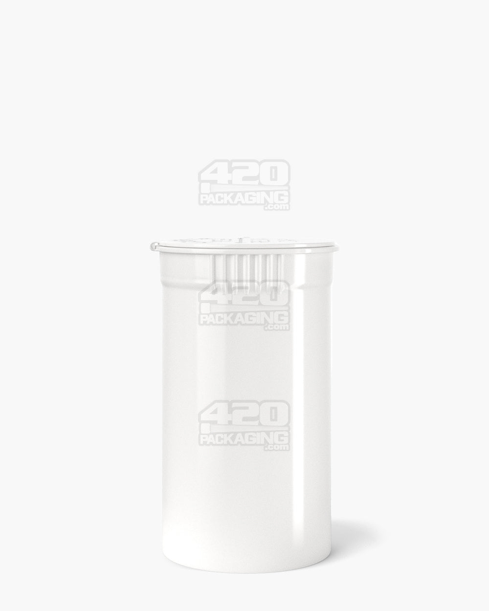 POLLEN GEAR | Child Resistant KSC Opaque White Pop Top Bottles | 19dr - 3.5g - 416 Count