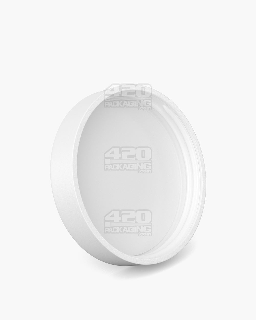 POLLEN GEAR | Child Resistant Kolossus Push Down & Turn Plastic Caps w/ PE Foam Liner | 66mm - Matte White - 360 Count