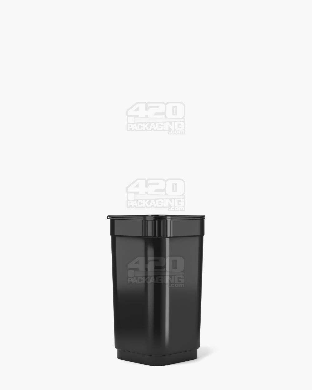 POLLEN GEAR | Child Resistant 100% Recyclable Opaque Black Pop Box Pop Top Bottles | 20dr - 3.5g - 590 Count