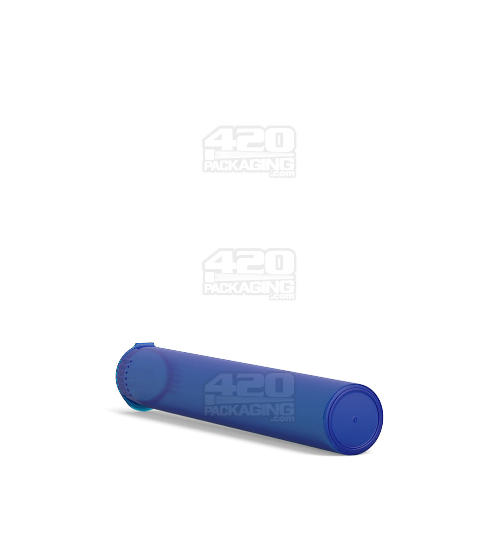 Child Resistant | King Size Pop Top Translucent Plastic Pre-Roll PCR Tubes | 116mm - Blue - 1000 Count