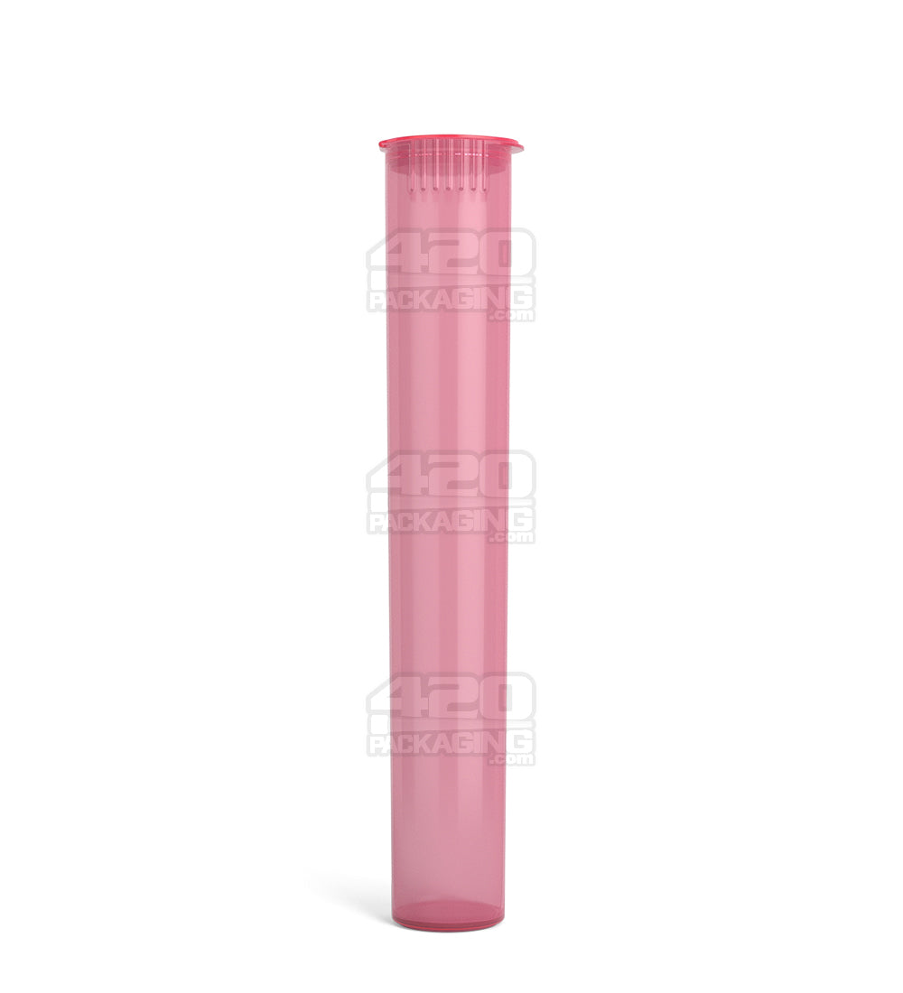 Child Resistant | King Size Pop Top Translucent Plastic Pre-Roll PCR Tubes | 116mm - Pink - 1000 Count