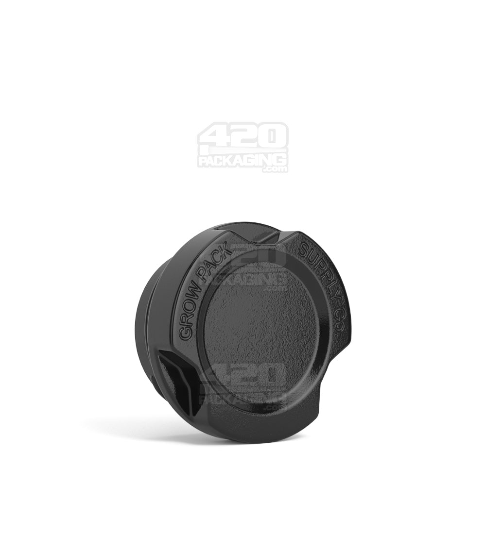 GROW PACK SUPPLY | Child Resistant Black Glass GPS Easy-Grip Concentrate Containers and Matte Black Cap | 28mm - 9mL - 320 Count