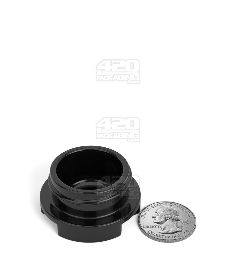 GROW PACK SUPPLY | Child Resistant Black Glass GPS Easy-Grip Concentrate Containers and Matte Black Cap | 28mm - 9mL - 320 Count