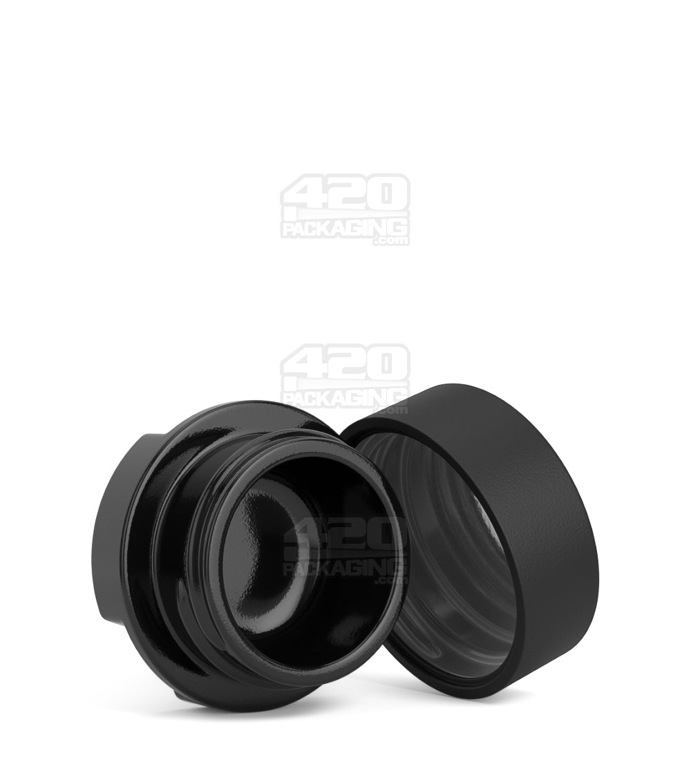 GROW PACK SUPPLY | Child Resistant Black Glass GPS Easy-Grip Concentrate Containers and Matte Black Cap | 28mm - 9mL - 320 Count