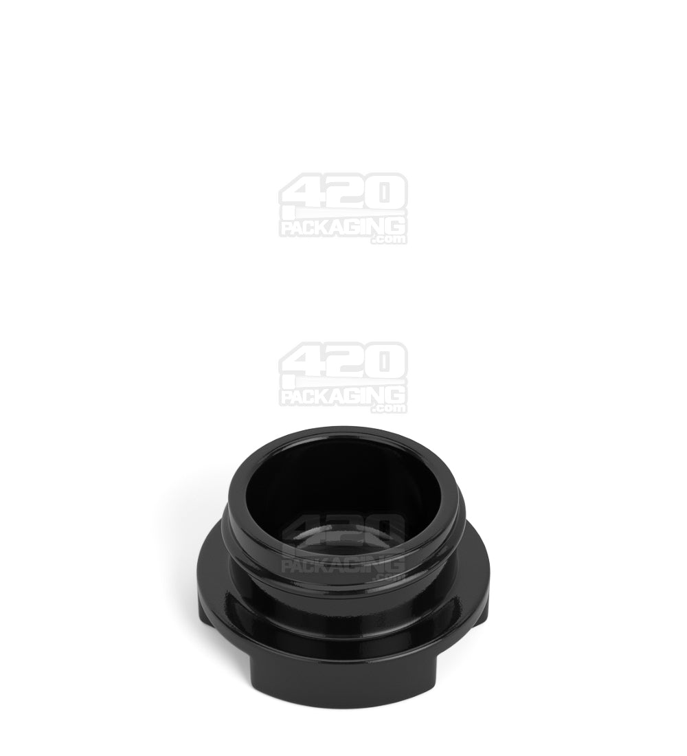 GROW PACK SUPPLY | Child Resistant Black Glass GPS Easy-Grip Concentrate Containers and Glossy White Cap | 28mm - 9mL - 320 Count