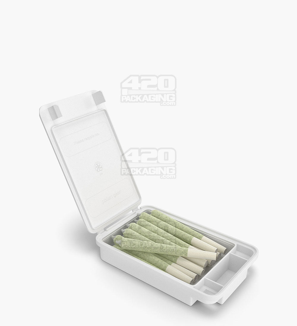 POLLEN GEAR | Child Resistant SnapTech Pre-Roll Case | Medium - White Plastic - 280 Count