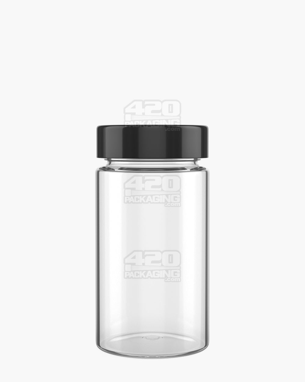 Wide Mouth Straight Sided Clear Plastic PCR Jars for Pre-Rolls | 38mm - 2oz - 180 Count