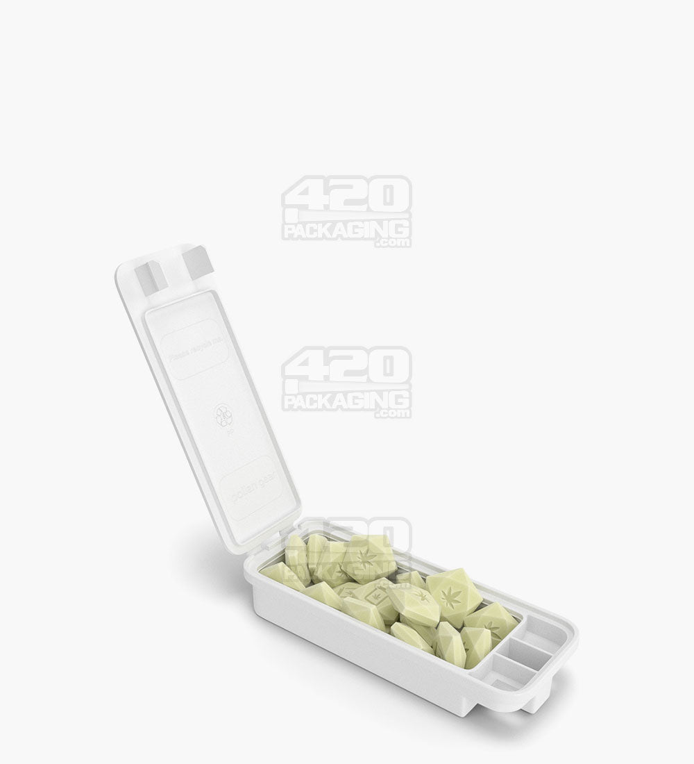 POLLEN GEAR | Child Resistant SnapTech Pre-Roll Case | Small - White Plastic - 450 Count