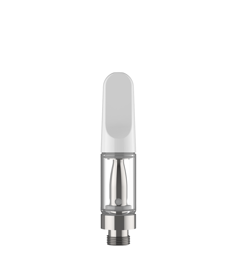 CCELL TH2-EVO Glass Vape Cartridge with White Ceramic Mouthpiece | 0.5mL - Snap Fit | Sample