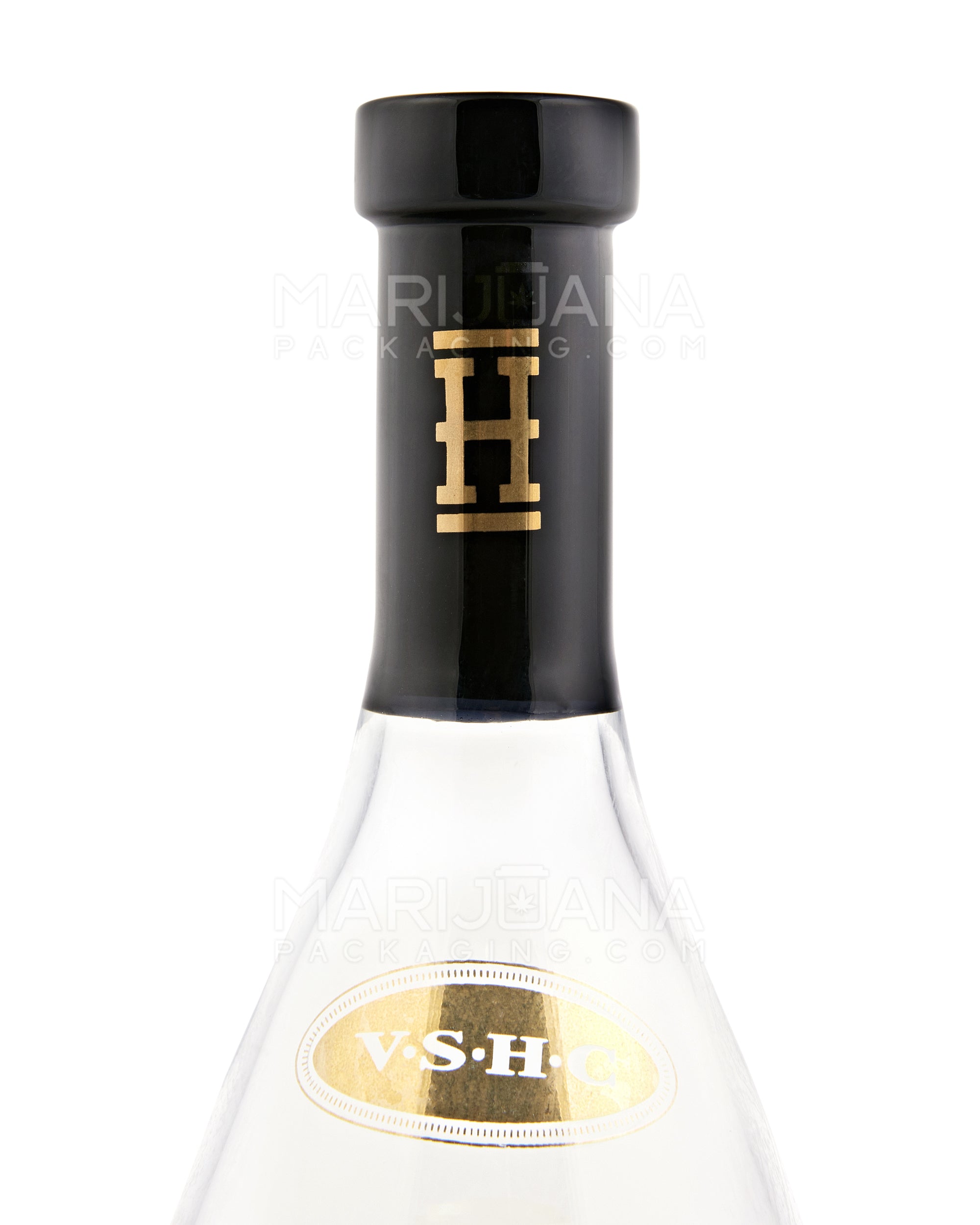HEMPER | Henny Bottle V2 Mini Glass Water Pipe | 7in Tall - 14mm Bowl - Assorted