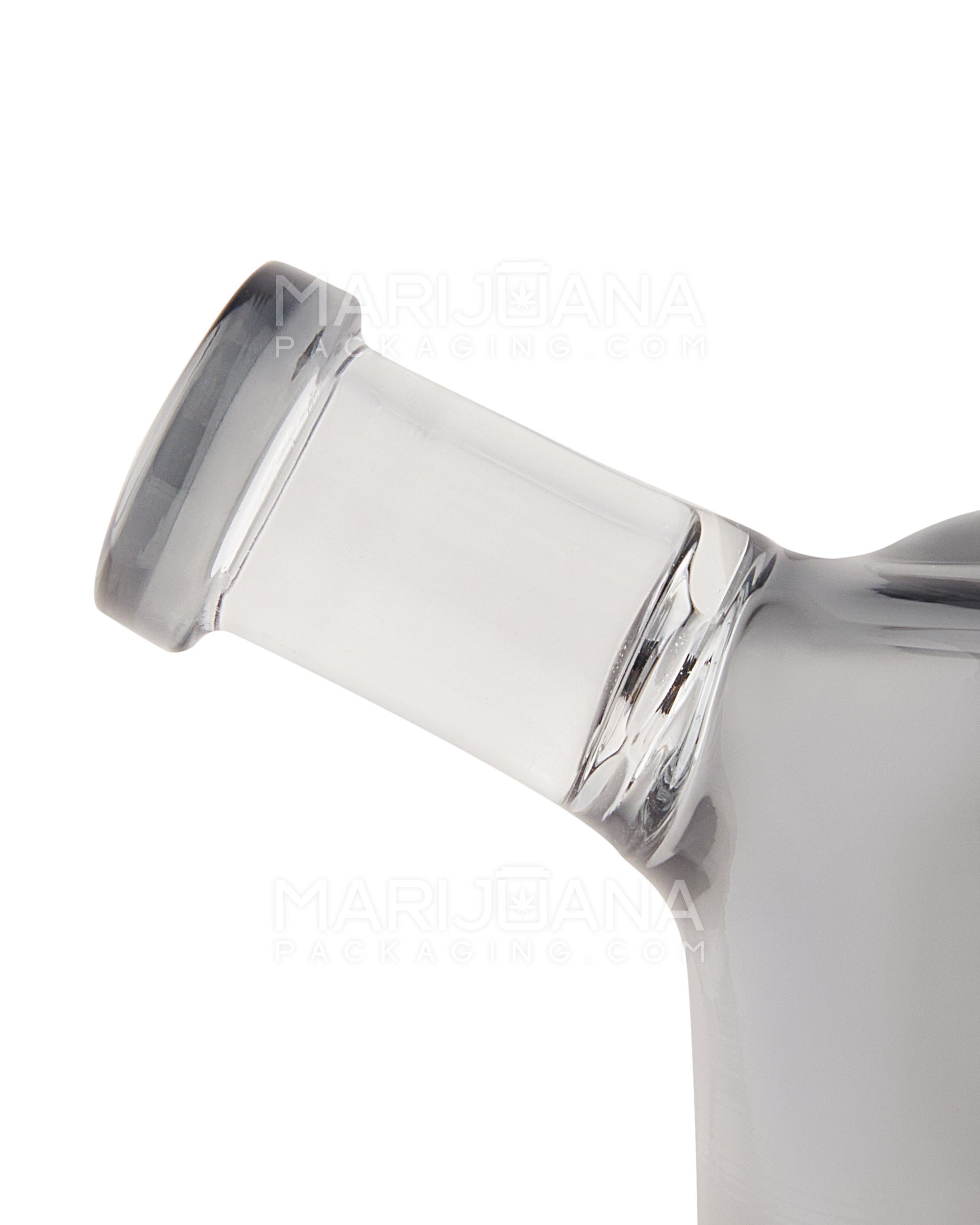 Barrel Drip Hand Mini Glass Water Pipe w/ Showerhead Percolator | 5.25in Tall - 14mm Bowl - Smoke