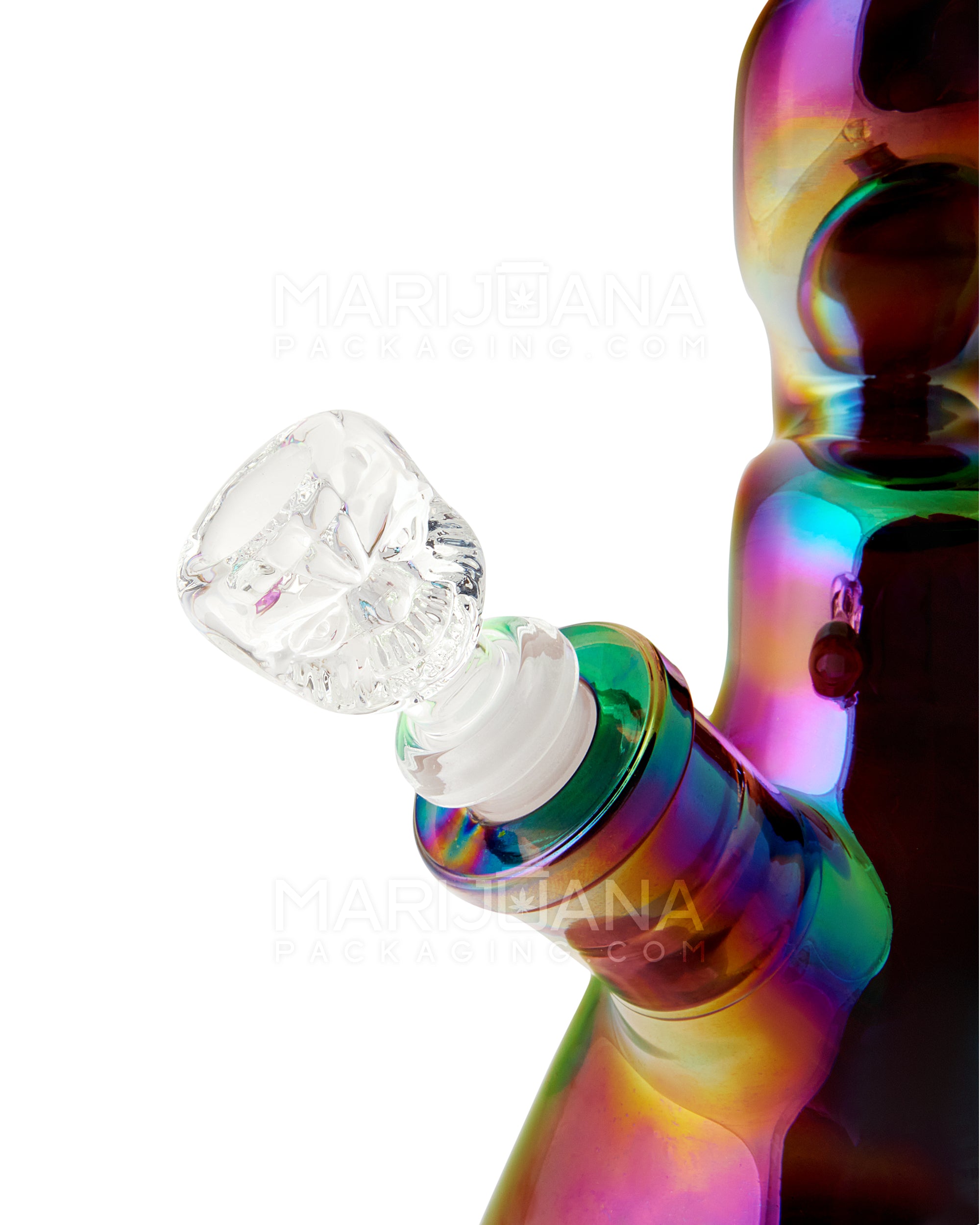 USA Glass | Z-Neck Heavy Zong Glass Beaker Water Pipe | 14in Tall - 14mm Bowl - Assorted