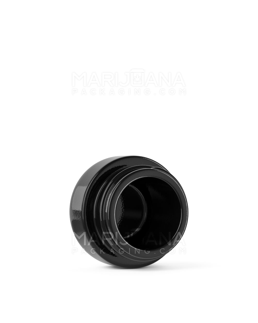 POLLEN GEAR | HiLine Glossy Black Glass Concentrate Containers | 36mm - 5mL - 308 Count