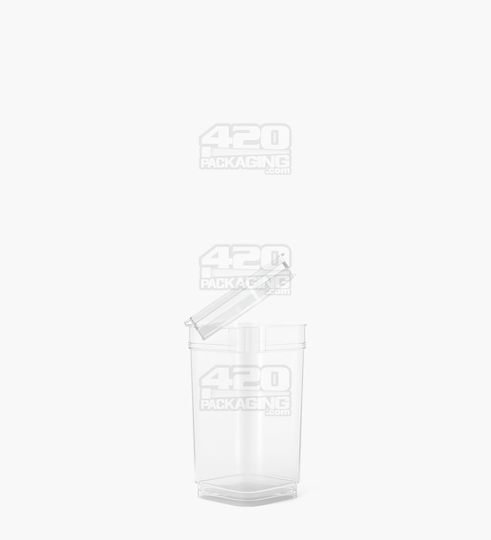 POLLEN GEAR | Child Resistant 100% Recyclable Transparent Clear Pop Box Pop Top Bottles | 13dr - 2.5g - 825 Count