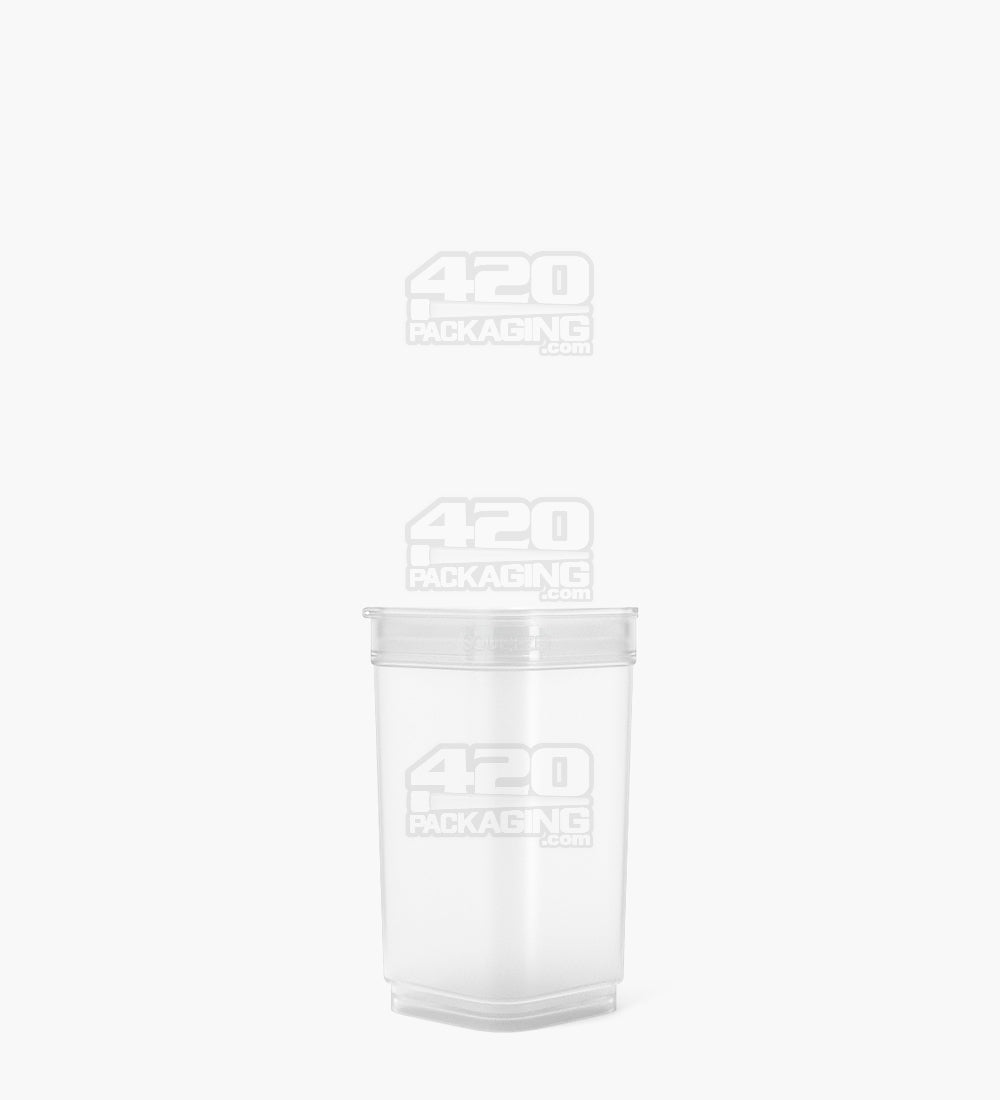 POLLEN GEAR | Child Resistant 100% Recyclable Transparent Clear Pop Box Pop Top Bottles | 20dr - 3.5g - 590 Count