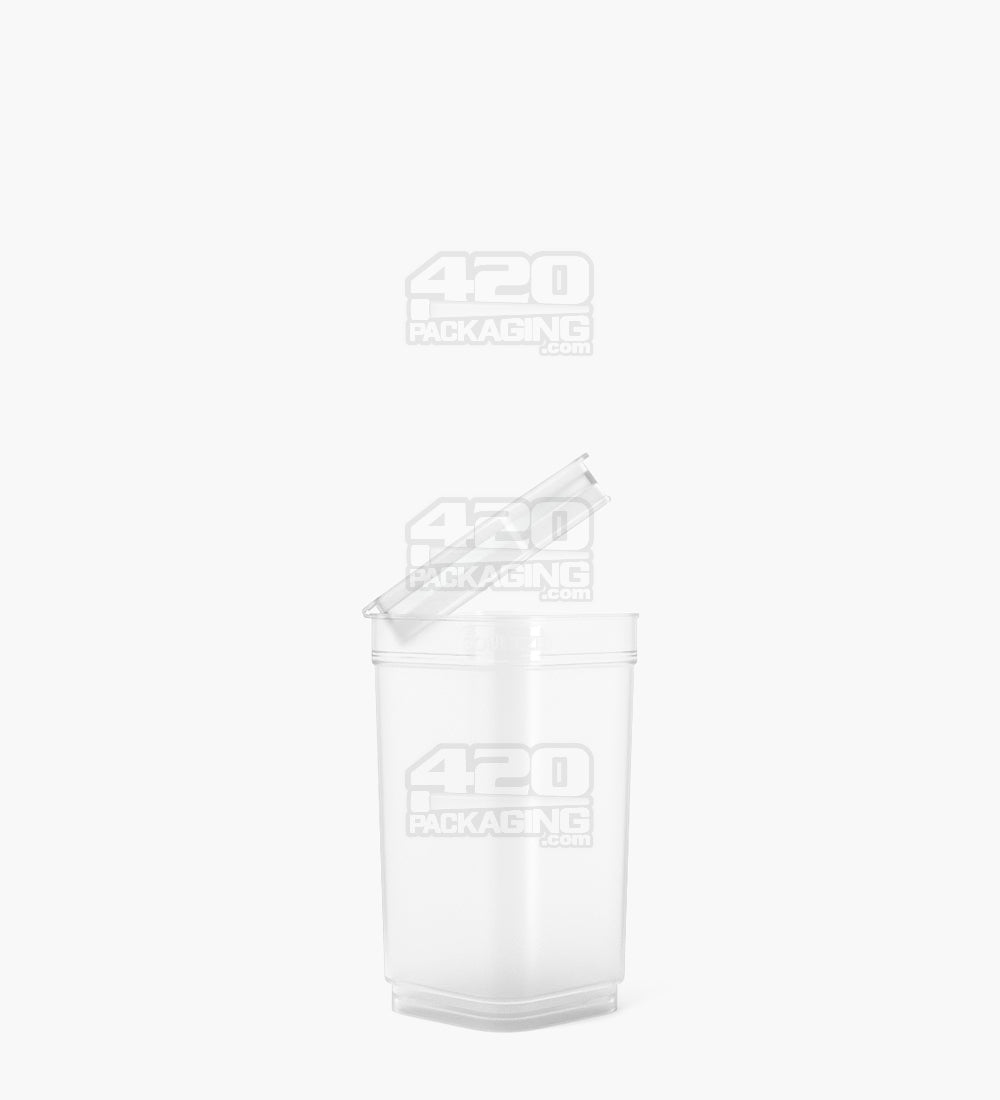 POLLEN GEAR | Child Resistant 100% Recyclable Transparent Clear Pop Box Pop Top Bottles | 20dr - 3.5g - 590 Count