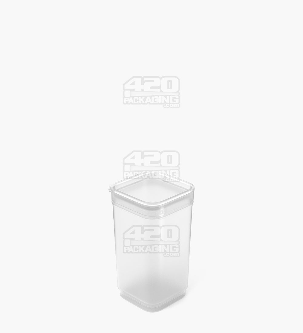 POLLEN GEAR | Child Resistant 100% Recyclable Transparent Clear Pop Box Pop Top Bottles | 20dr - 3.5g - 590 Count