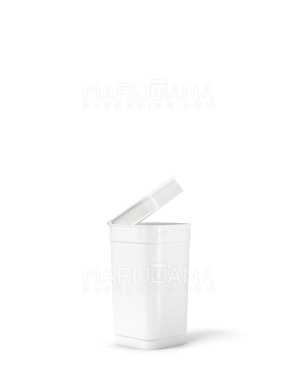 POLLEN GEAR | Child Resistant 100% Recyclable Opaque White Pop Box Pop Top Bottles | 13dr - 2g - 825 Count