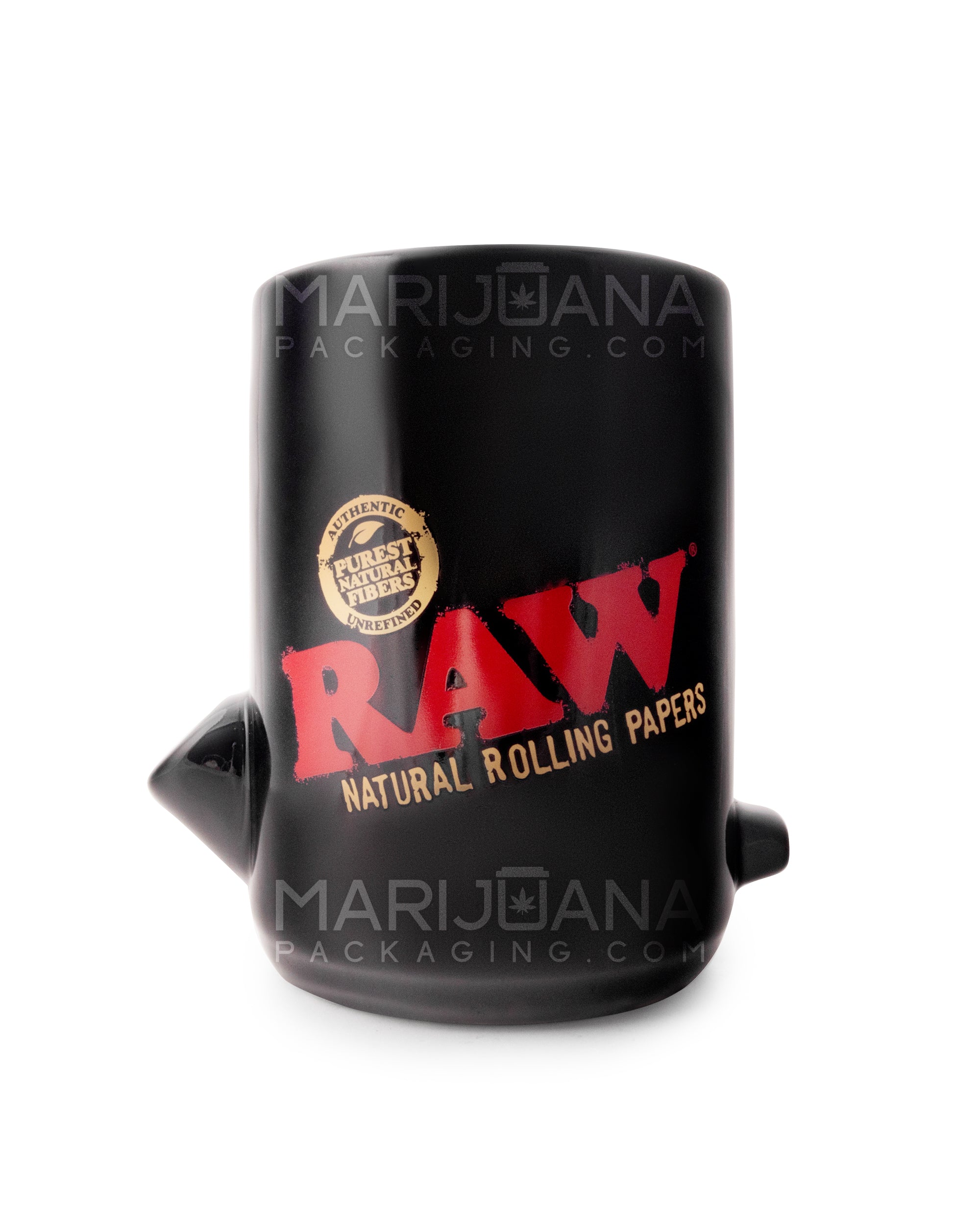 RAW | Wake Up & Bake Up Black Ceramic Cone Mug