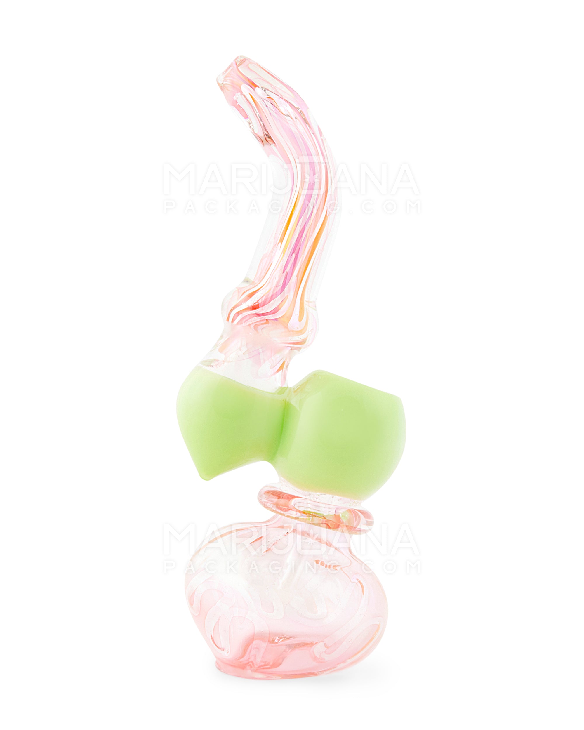 Fumed & Swirl Thick Sherlock Bubbler | 6.5in Long - Glass - Assorted