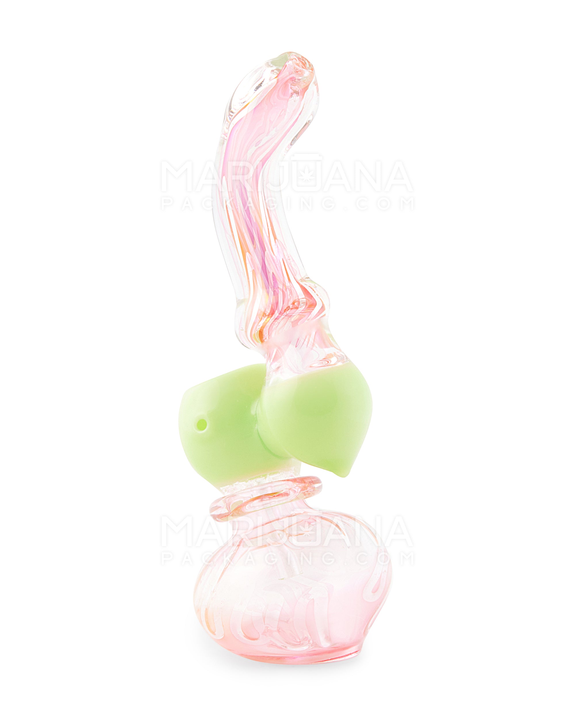 Fumed & Swirl Thick Sherlock Bubbler | 6.5in Long - Glass - Assorted