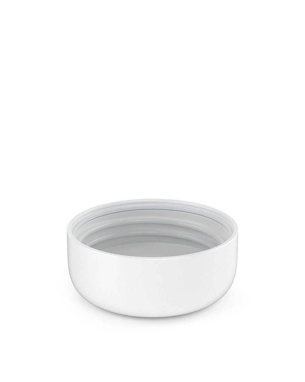 Child Resistant | Dome Push Down & Turn Plastic Caps w/ Foam Liner | 53mm - Glossy White - 120 Count