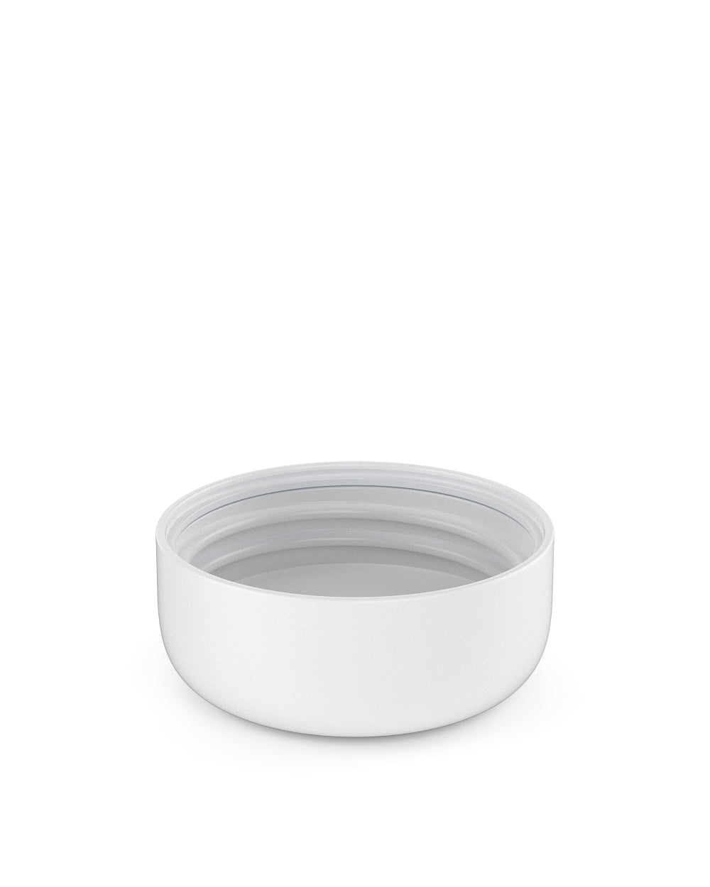 Child Resistant | Dome Push Down & Turn Plastic Caps w/ Foam Liner | 53mm - Matte White - 120 Count