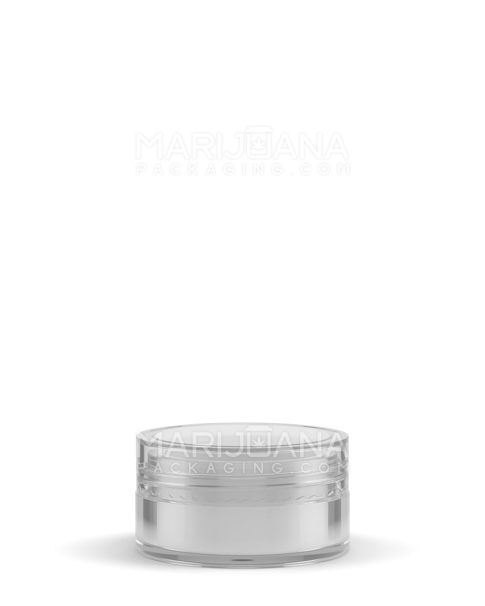 Clear Concentrate Containers w/ Screw Top Cap & White Silicone Insert | 10mL - Plastic - 100 Count