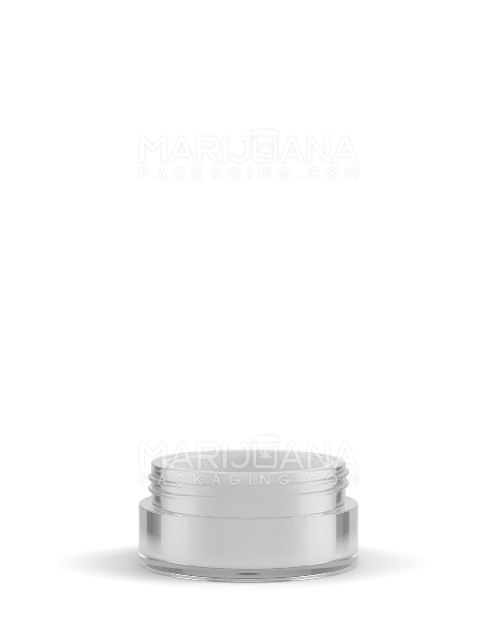 Clear Concentrate Containers w/ Screw Top Cap & White Silicone Insert | 10mL - Plastic - 100 Count