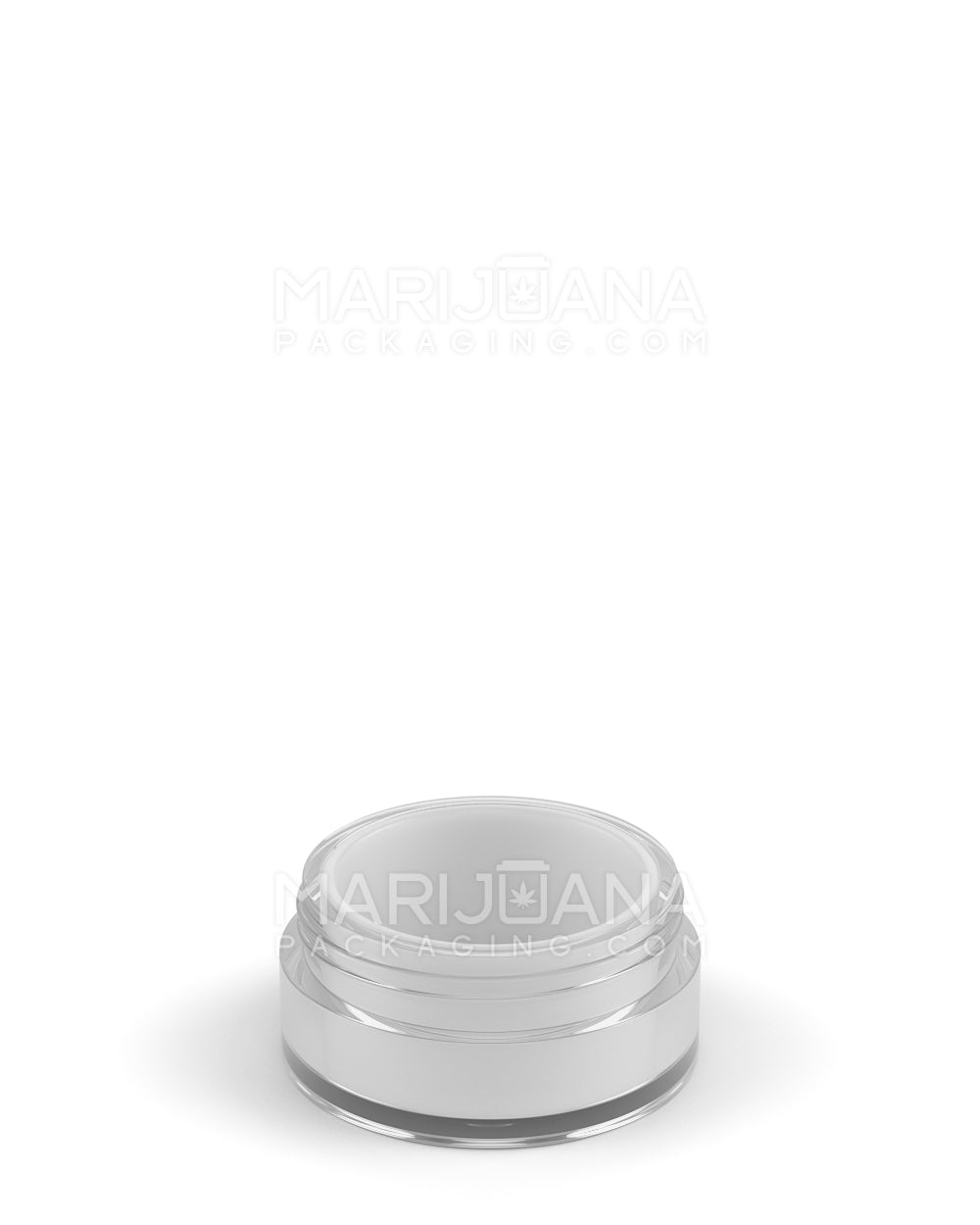 Clear Concentrate Containers w/ Screw Top Cap & White Silicone Insert | 10mL - Plastic - 100 Count
