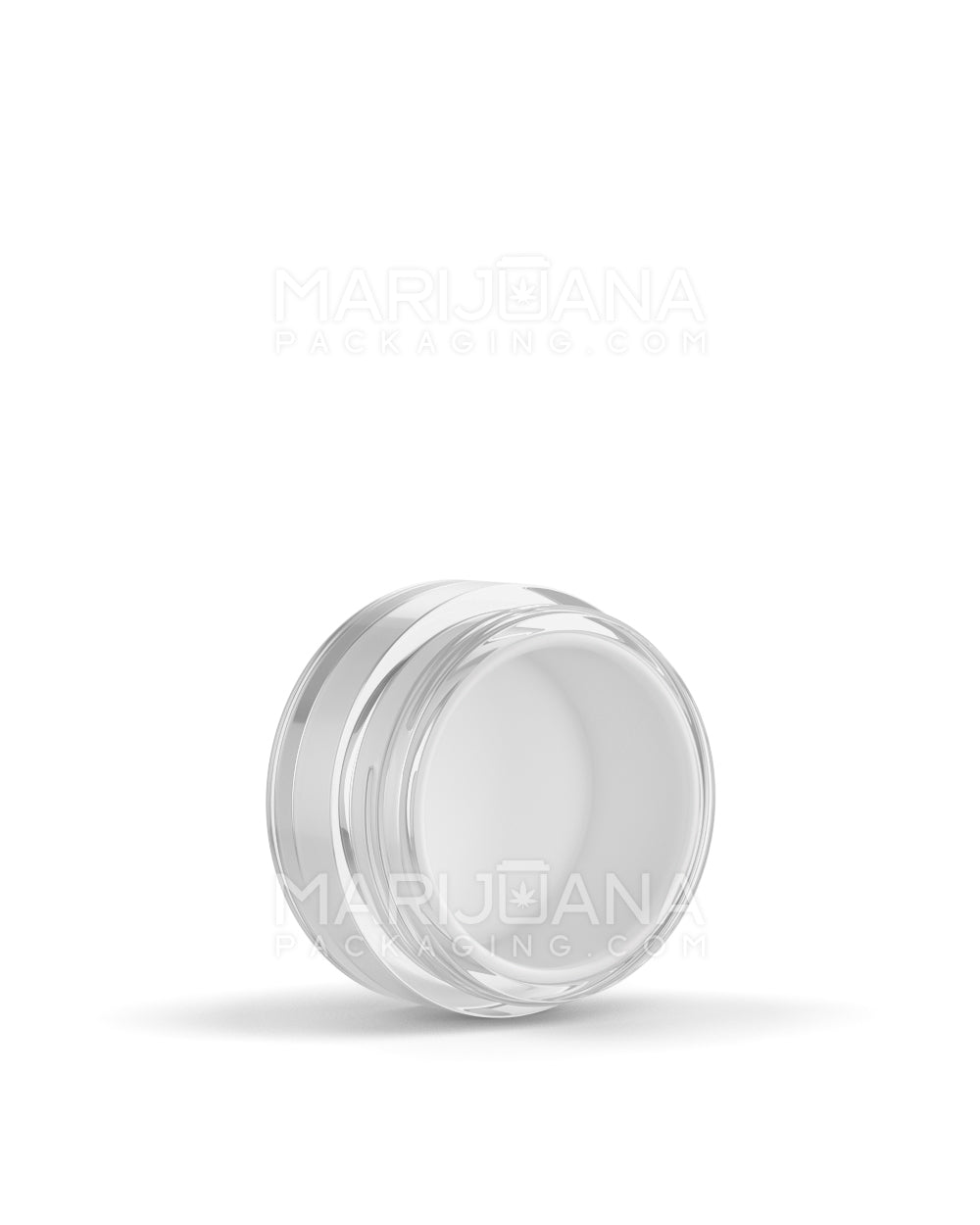 Clear Concentrate Containers w/ Screw Top Cap & White Silicone Insert | 10mL - Plastic - 100 Count