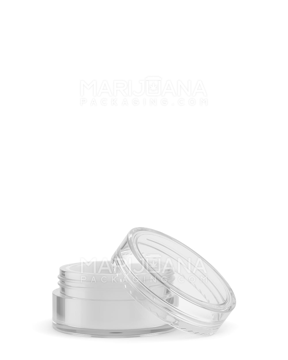 Clear Concentrate Containers w/ Screw Top Cap & White Silicone Insert | 10mL - Plastic | Sample