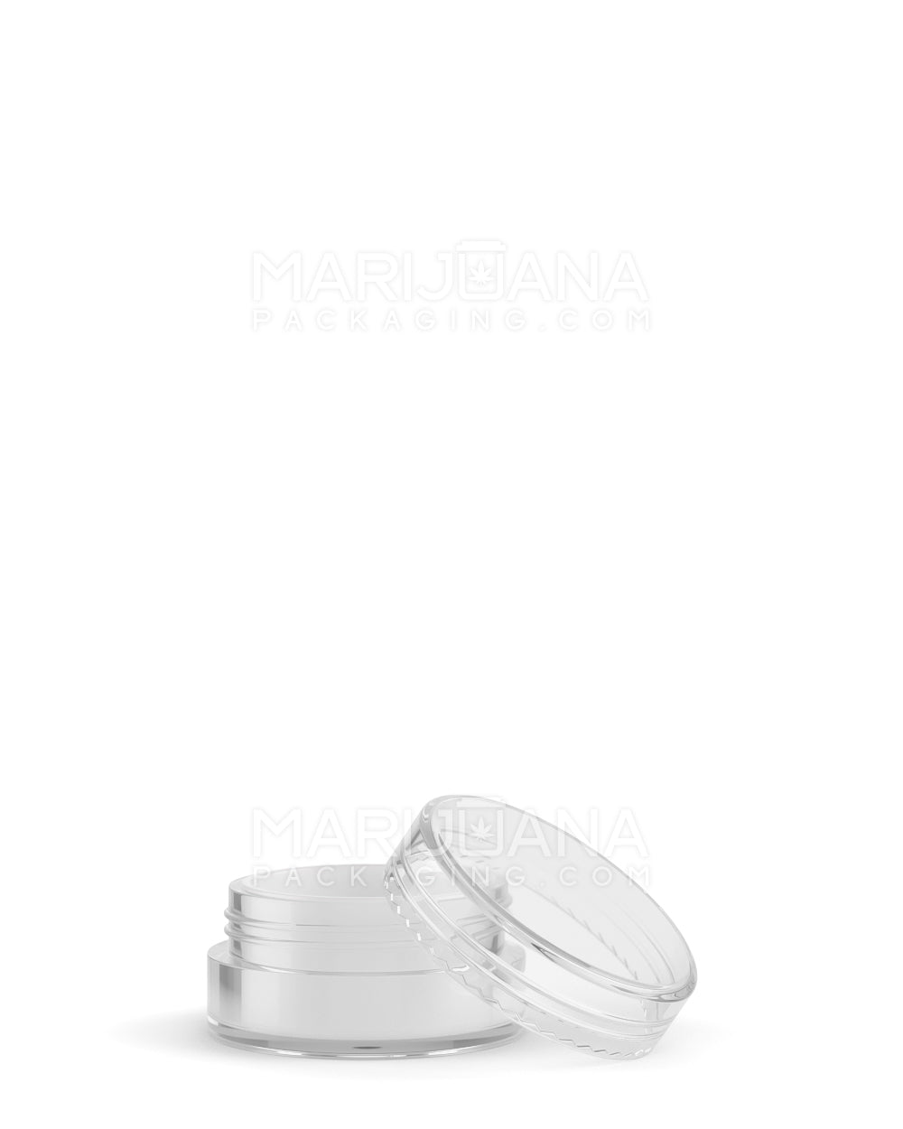 Clear Concentrate Containers w/ Screw Top Cap & White Silicone Insert | 5mL - Plastic | Sample