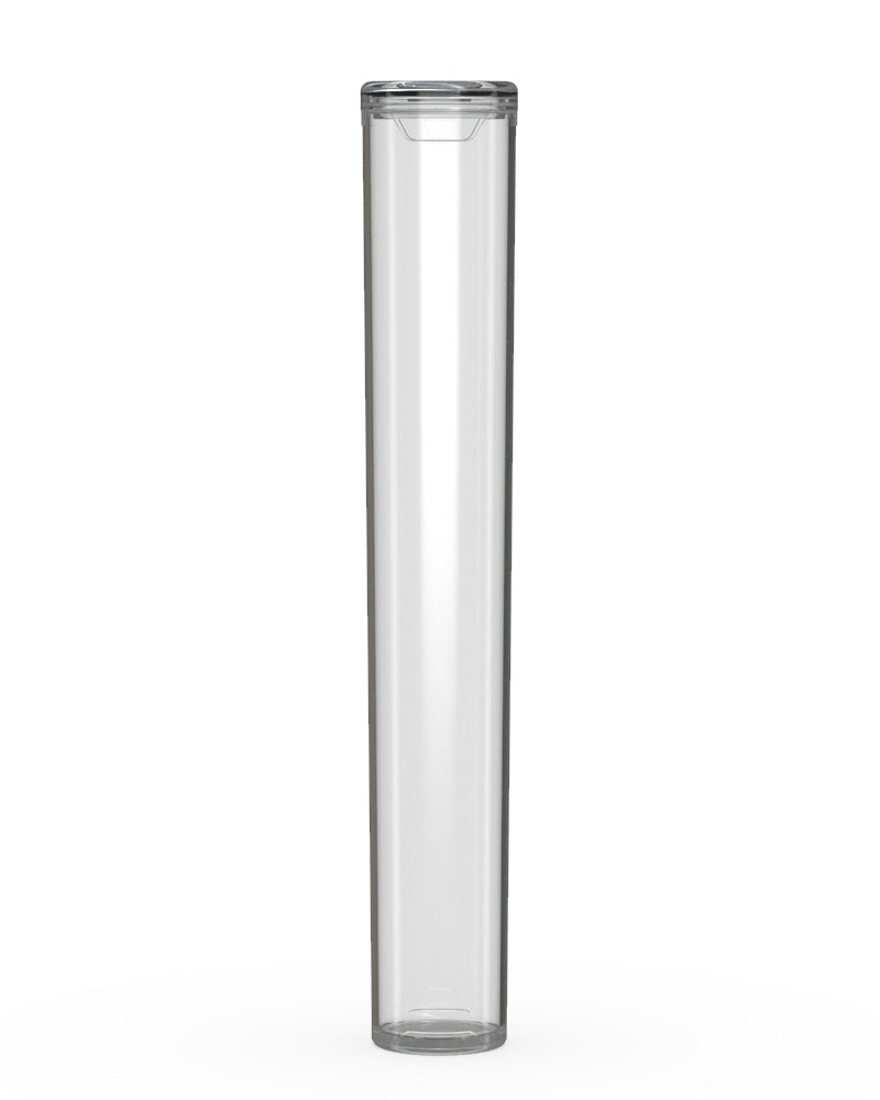 CHUBBY GORILLA Child Resistant Pop-Cap Clear Aviator Plastic Tubes | 116mm - Clear Cap | Sample