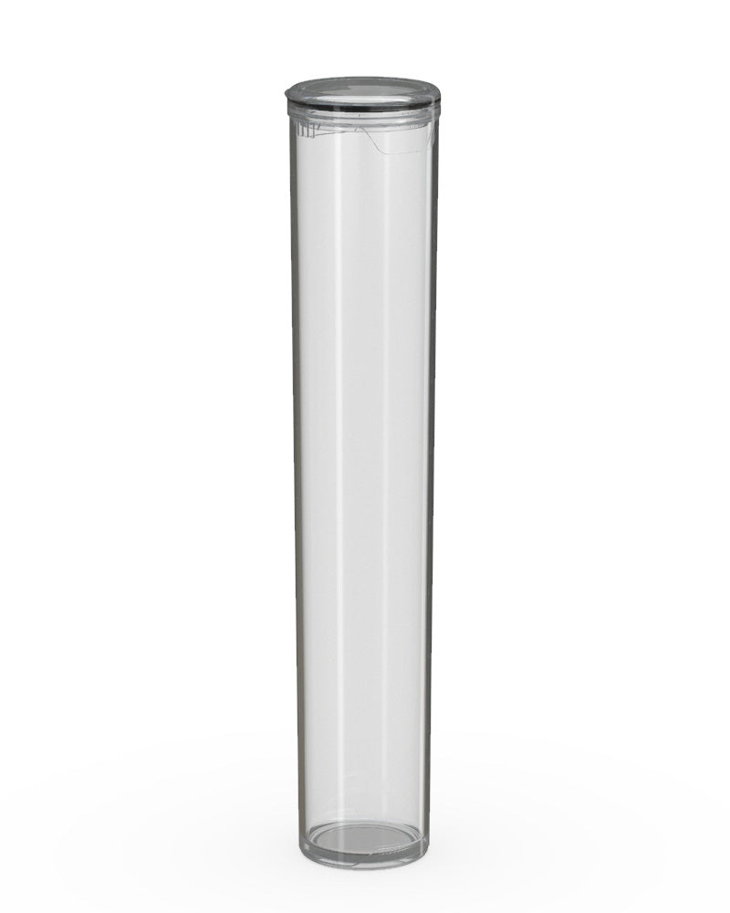 CHUBBY GORILLA | Child Resistant Pop-Cap Clear Aviator Plastic Tubes | 98mm - Clear Cap - 1500 Count