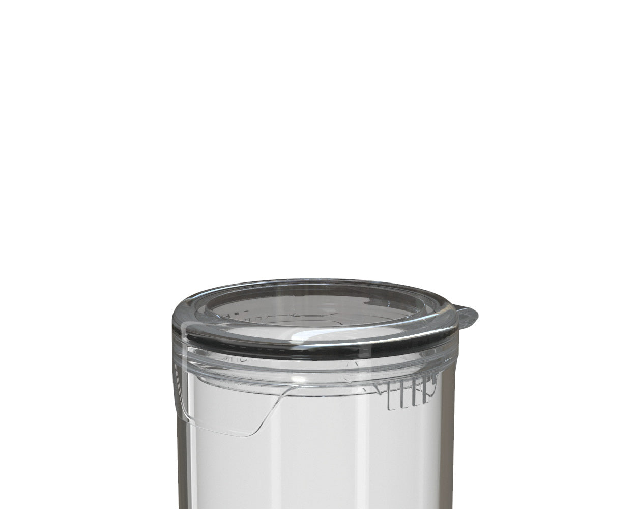 CHUBBY GORILLA | Child Resistant Pop-Cap Clear Aviator Plastic Tubes | 98mm - Clear Cap - 1500 Count